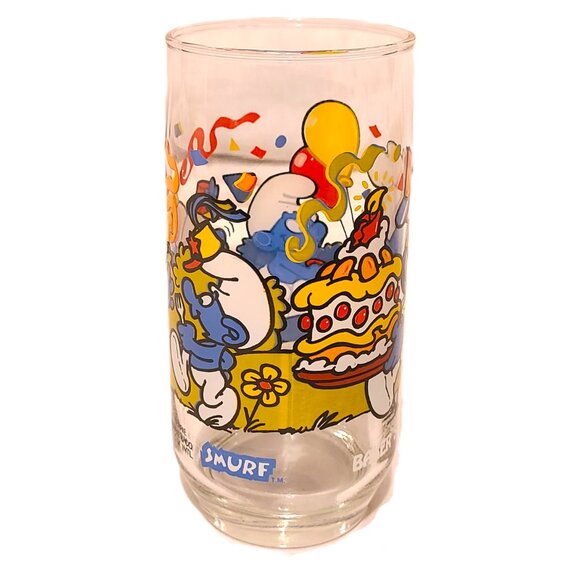 1983 Baker Smurf Hardee’s Collectible Glass Series Peyo Wallace Berrie Advertisi - Picture 4 of 9